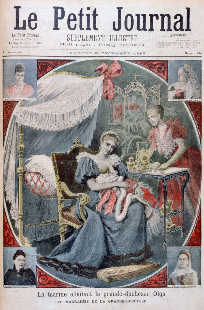Carina kojící velkokněžnu Olgu Ruskou, 1895 od Henri Meyer