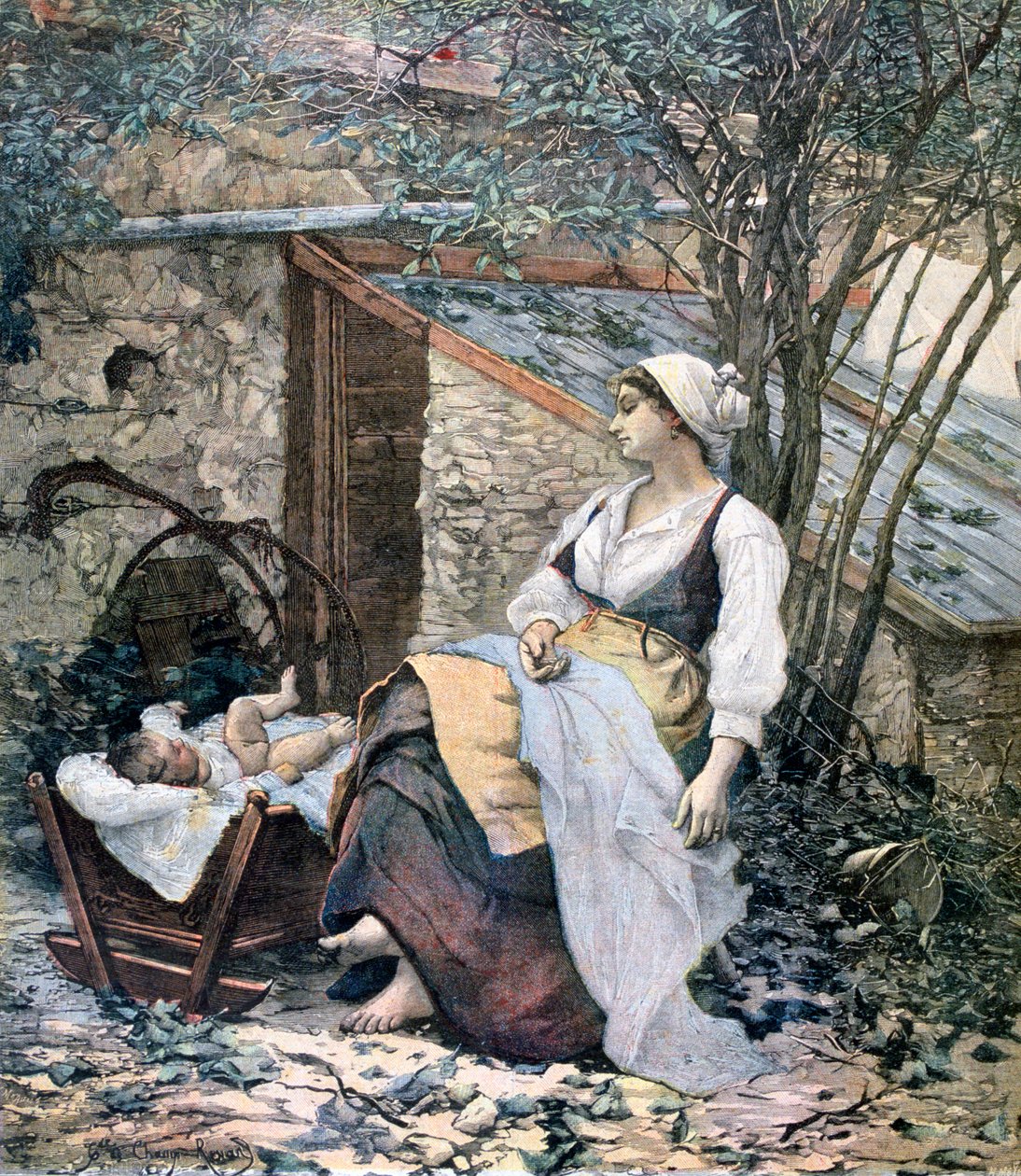 Mladá matka, 1891 od Henri Meyer