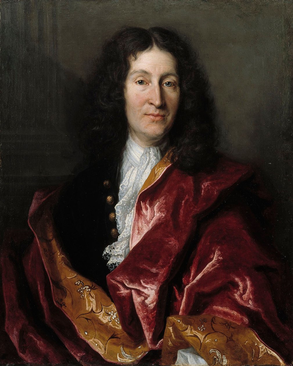 Portrét Jean de La Fontaine 1621-1695, 1699. od Henri Millot
