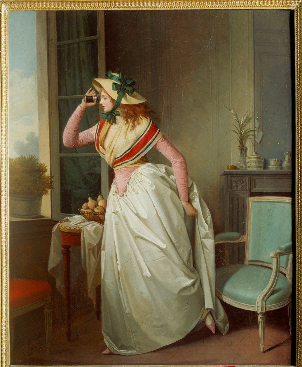 Žena v oku Obraz Henriho Nicolase van Gorpa (1756-1819) Slunce 19. století. 0,4x0,32 m Rouen, musee des Beaux Arts od Henri Nicolas van Gorp