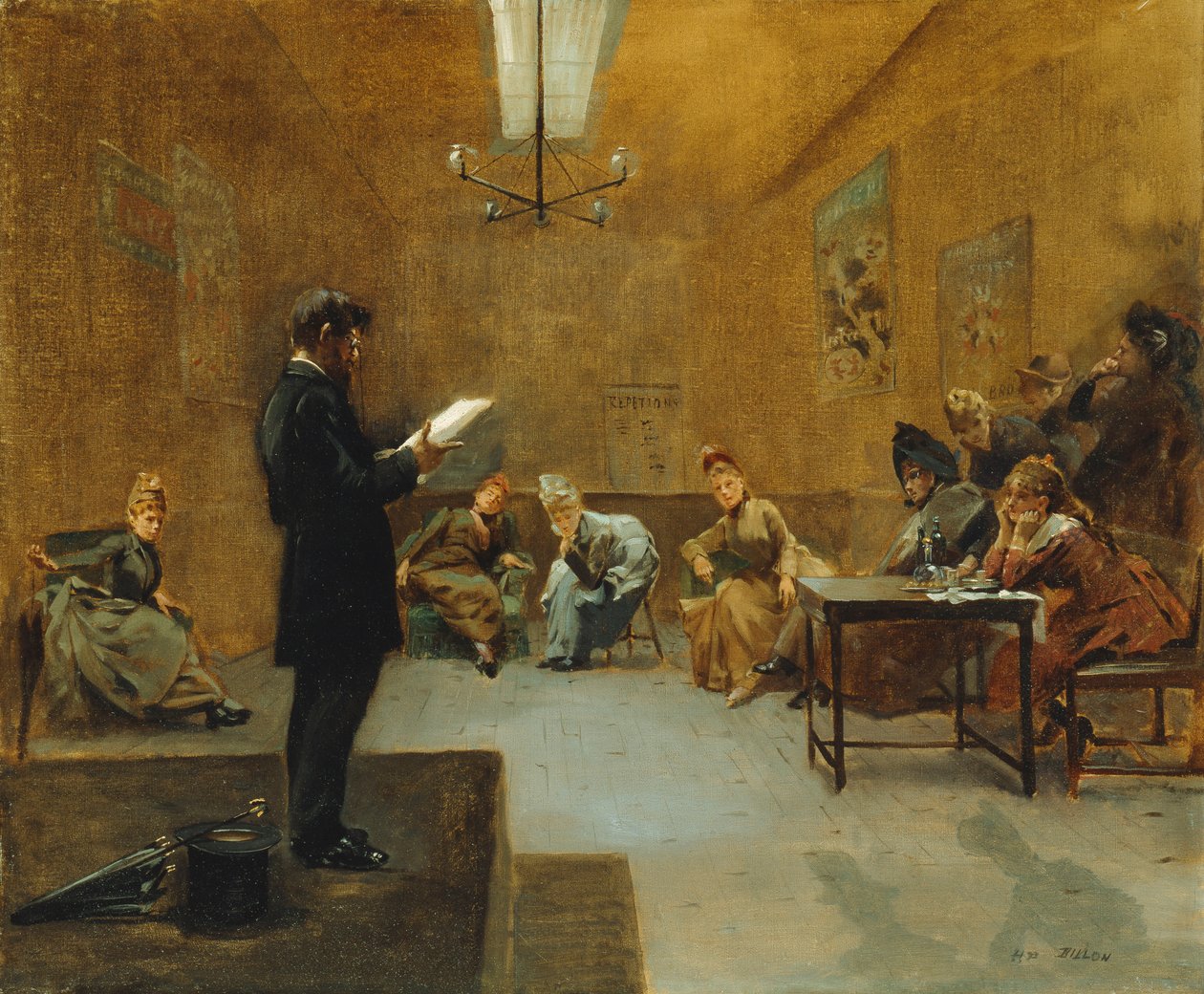 Divadelní scéna, od Henri Patrice Dillon
