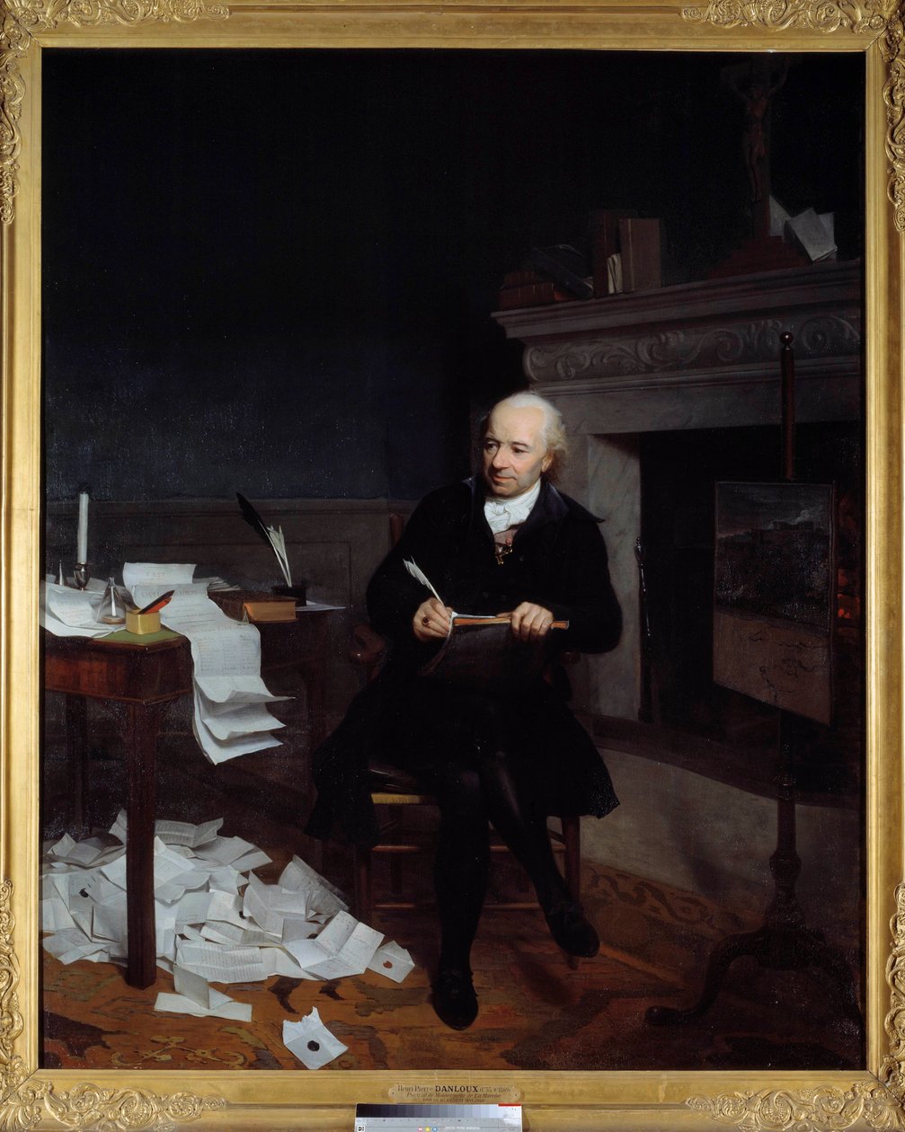 Celovečerní portrét Jeana Francoise de la Marche (1729-1805), biskupa z Leonu Obraz Henri-Pierre Danloux (1753-1809) 18. století Sun. 2,2x1,8 m - Celovečerní portrét Jeana Francoise de la Marche (1729-1805), biskupa z Leonu (Bretaň). Obraz od Hen od Henri Pierre Danloux