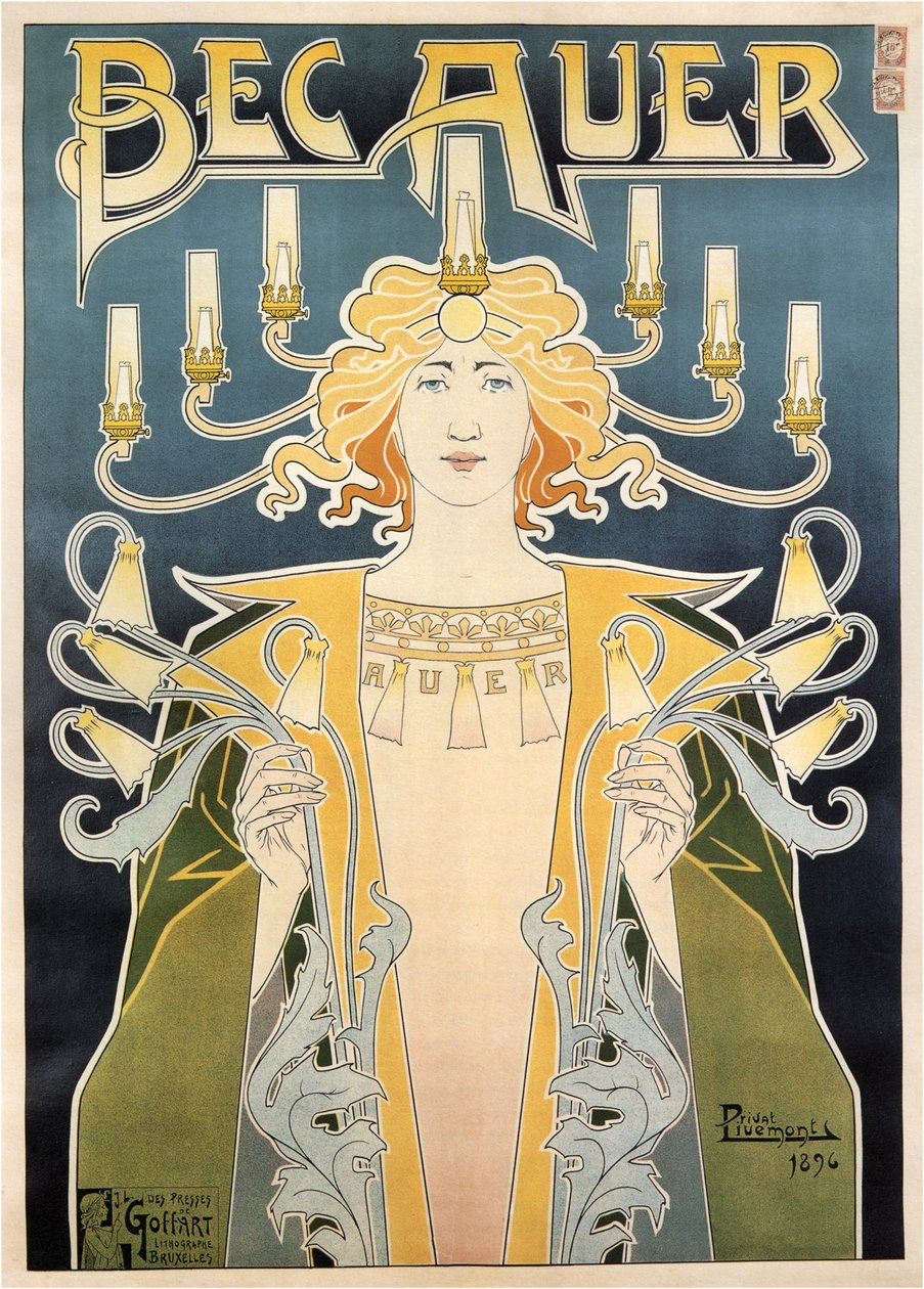 Bec Auer, 1896 od Henri Henri Antoine Théodore Livemont