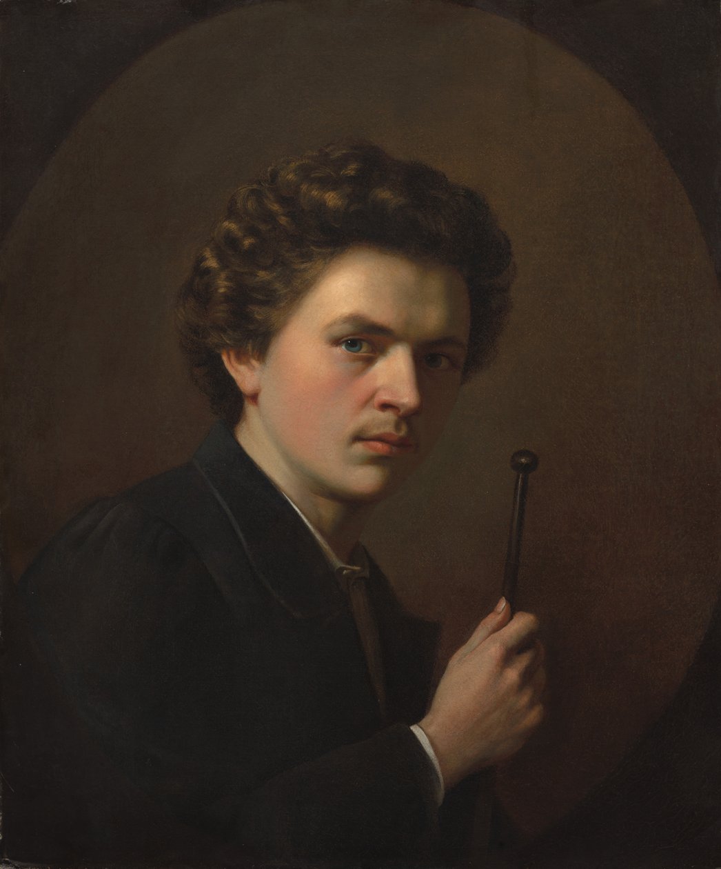 Autoportrét s maulstickem od Henri Regnault