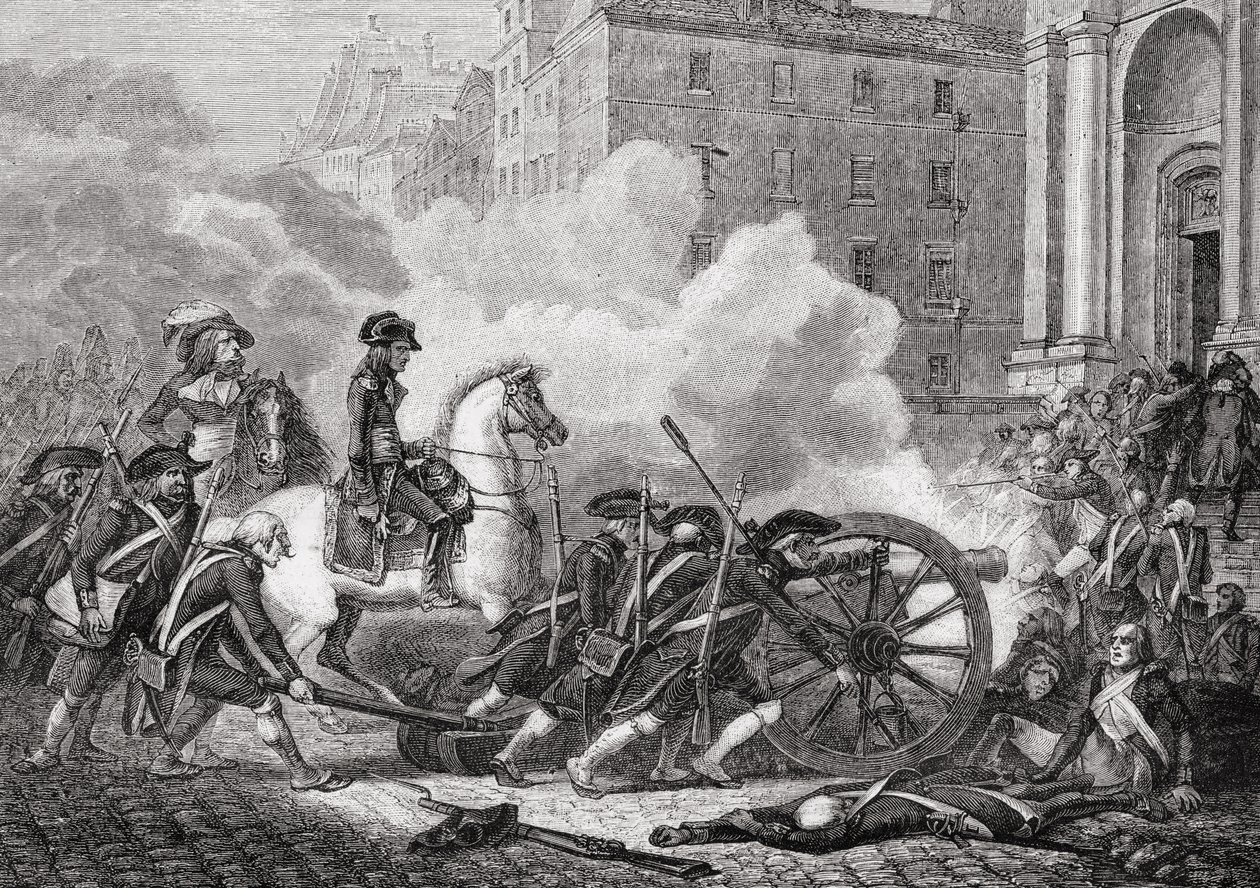 Porážka pařížských sekcí, květen 1795, z „Histoire de la Revolution Francaise“ od Louise Blanca (1811-82), vyrytého Paulem Jonnardem († 1902) 1847-62 od Henri Renaud