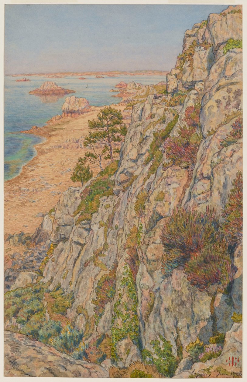 Roc Neveu - Die Klippe des Vogels. Loguivy od Henri Rivière
