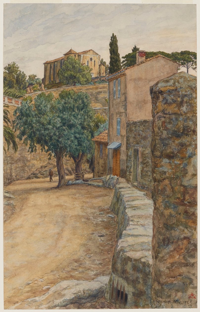 Straße in Bormes od Henri Rivière