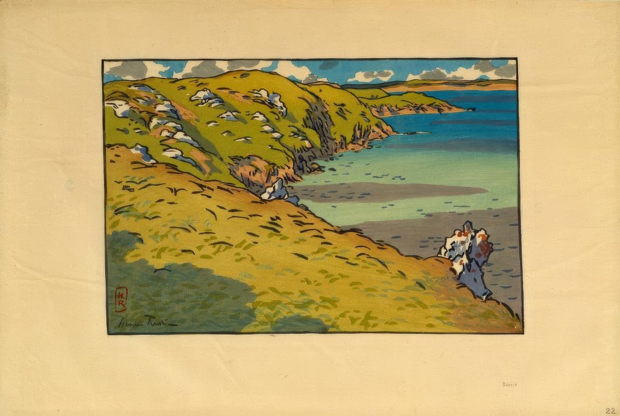 Zátoka Fresnaye (Saint-Cast) od Henri Rivière