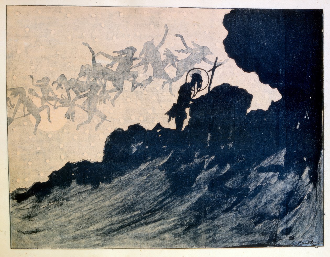Pokušení svatého Antonína od Henri Rivière