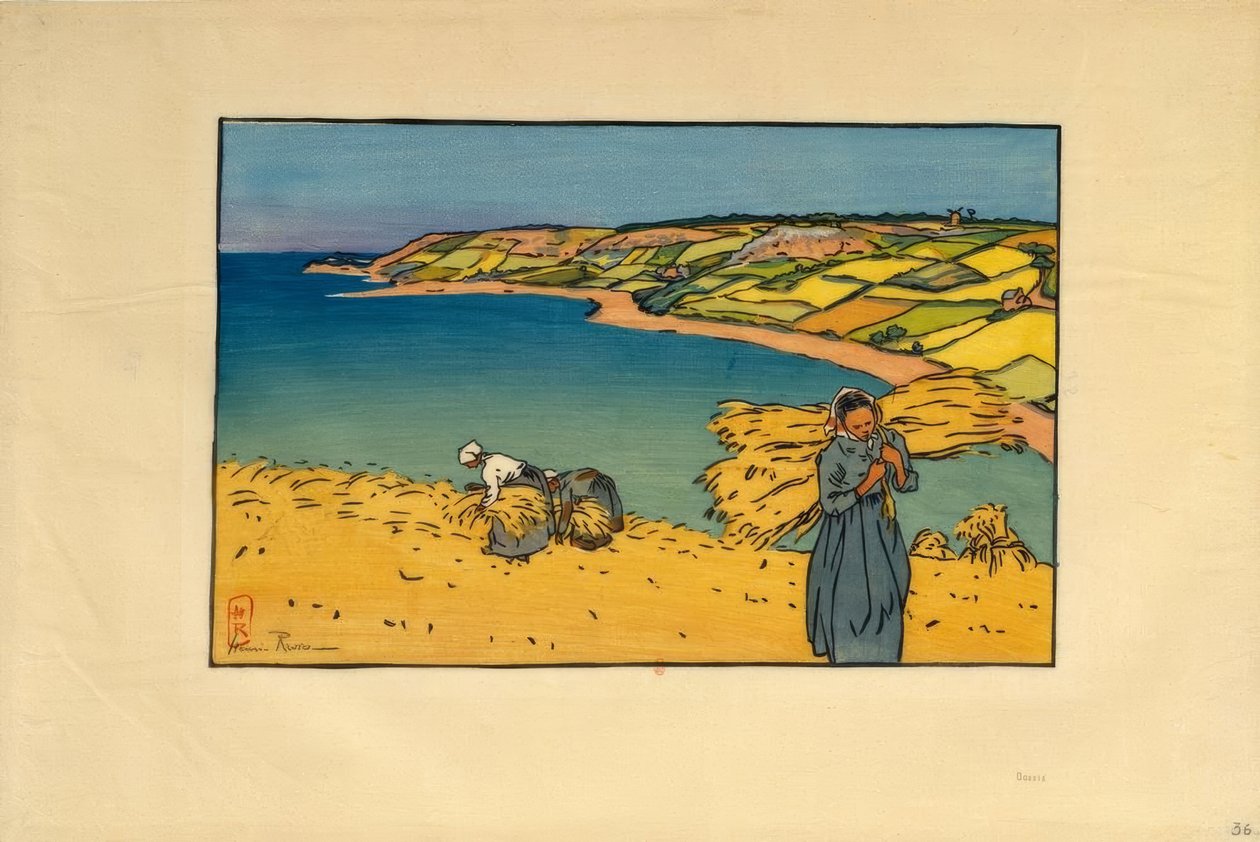 La Baie de Launay (Loguivy) od Henri Rivière