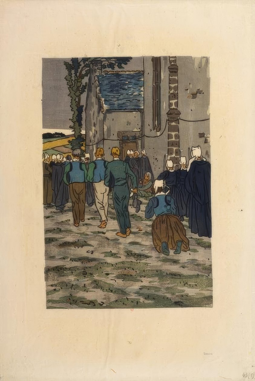 Pardon Sainte-Anne-la-Palud od Henri Rivière