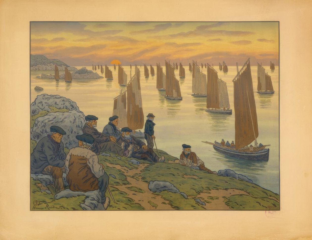 Starý od Henri Rivière