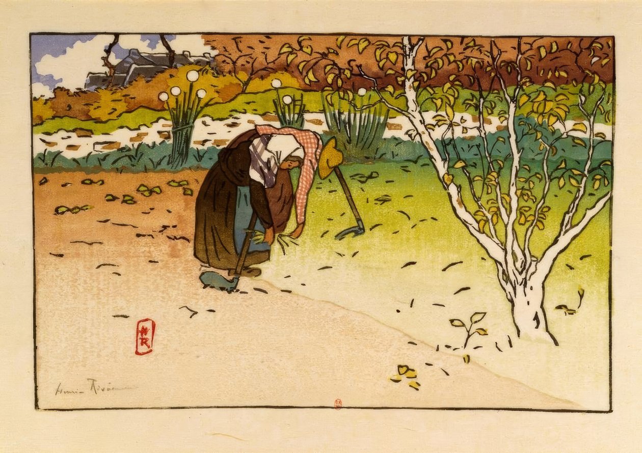 Zeleninová zahrada ve Ville-Hue (Saint-Briac) od Henri Rivière