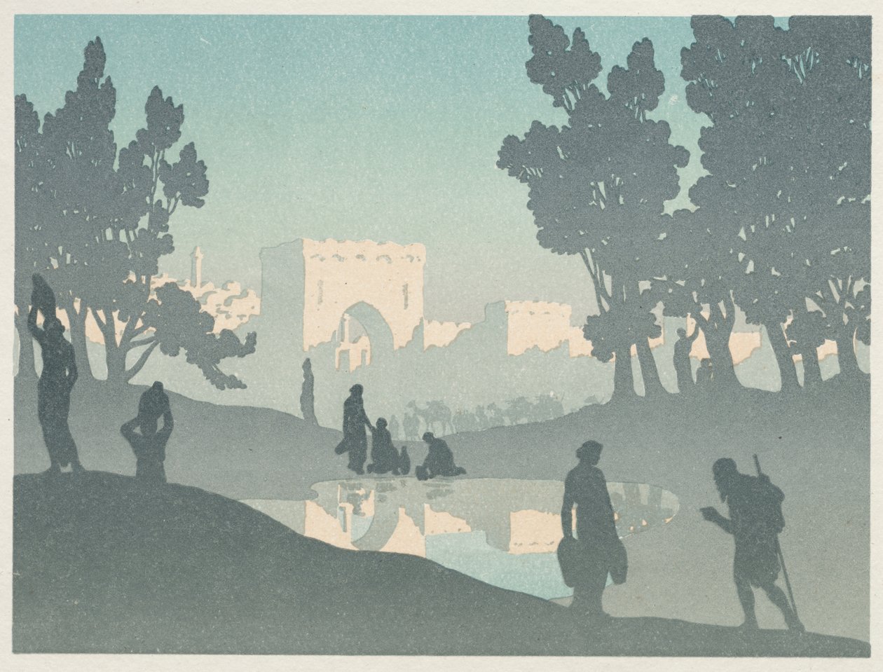 Putující Žid: Staré město od Henri Rivière
