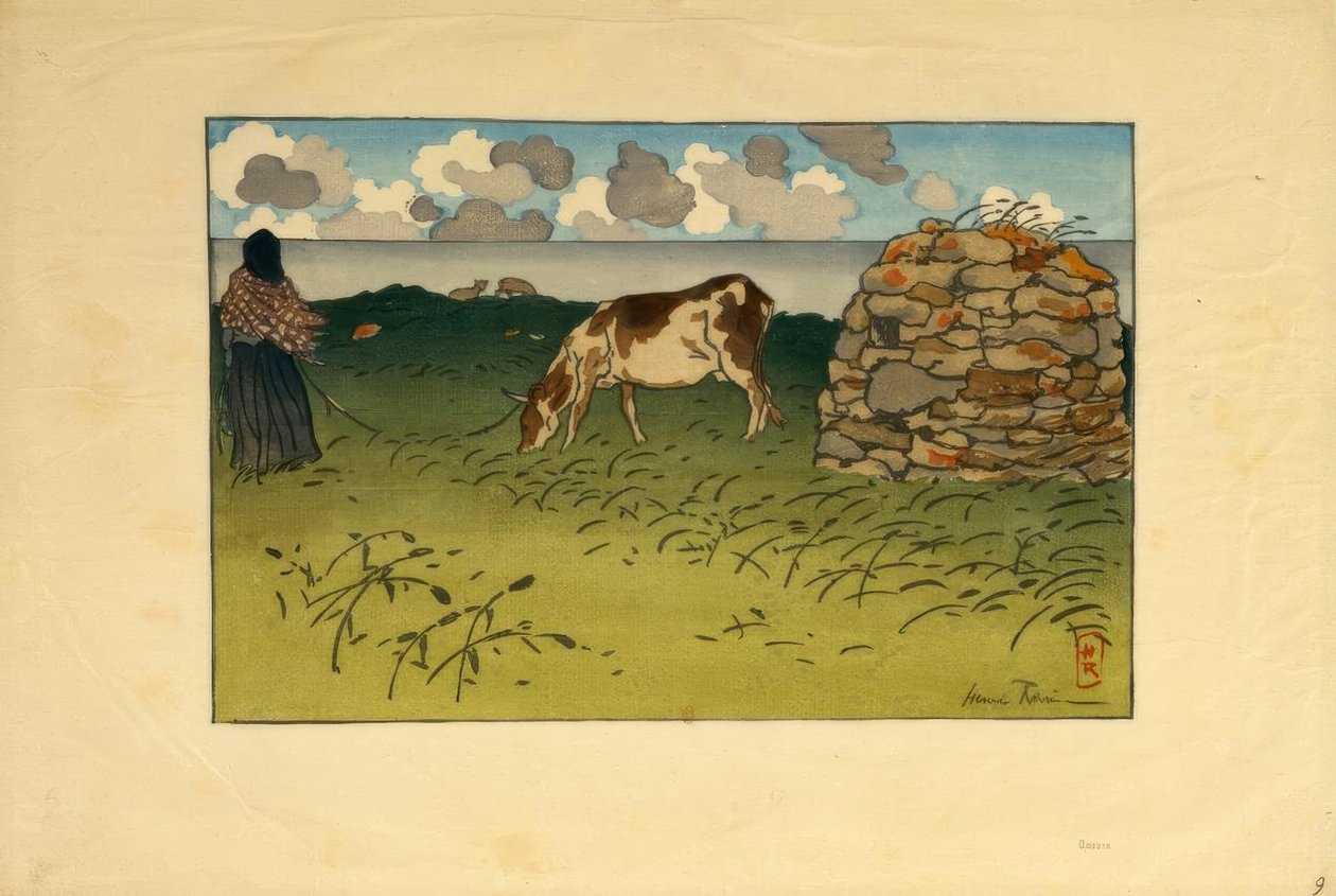 Une femme et une vache, Pointe de la Haye (Saint-Briac)   1207798   cs       czech Successfully Translated  Original: Der heilige Ambrosius verwehrt Kaiser Theodosius den Eintritt in den Mailänder Dom Translat: Der heilige Ambrosius verwehrt Kaiser Theodos od Henri Rivière