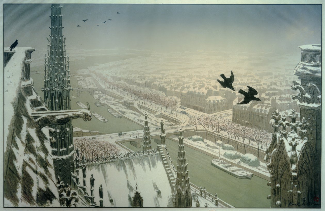 Z věží Notre-Dame od Henri Rivière