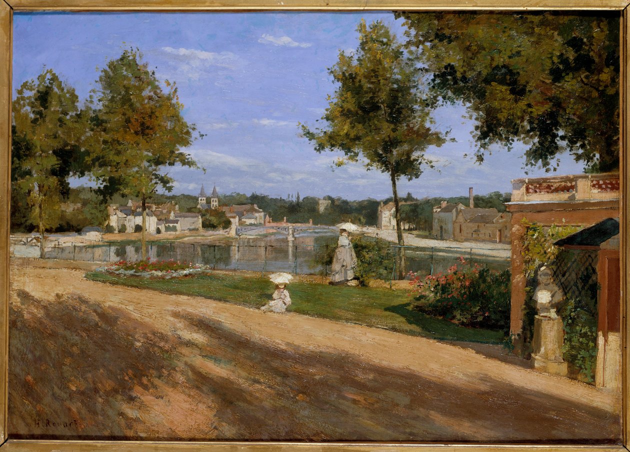 Terasa u Seiny u Melunu Obraz Henriho Rouarta (1833-1912) 1880 Ne. 0,46x0,65 m Paříž, musee d