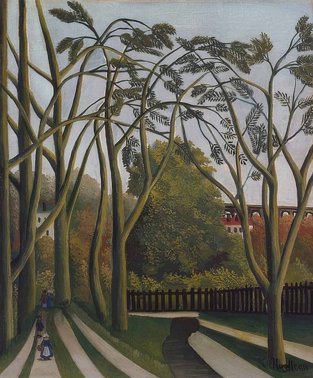 Na břehu Bièvre poblíž Bicêtre. Asi 1908-09 od Henri Rousseau