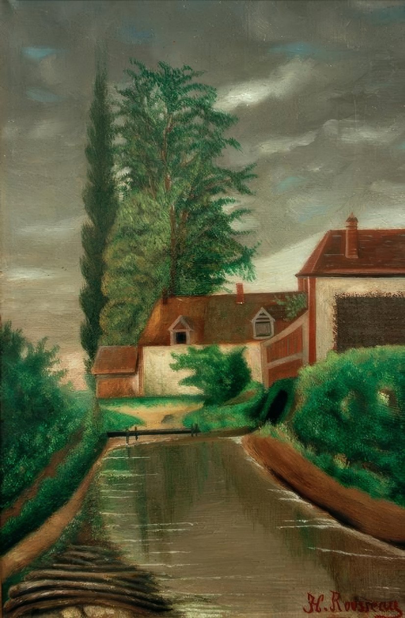 Vodní mlýn od Henri Rousseau