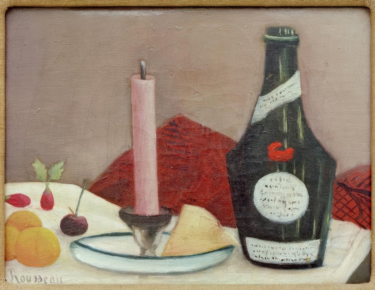 Růžová svíčka od Henri Rousseau