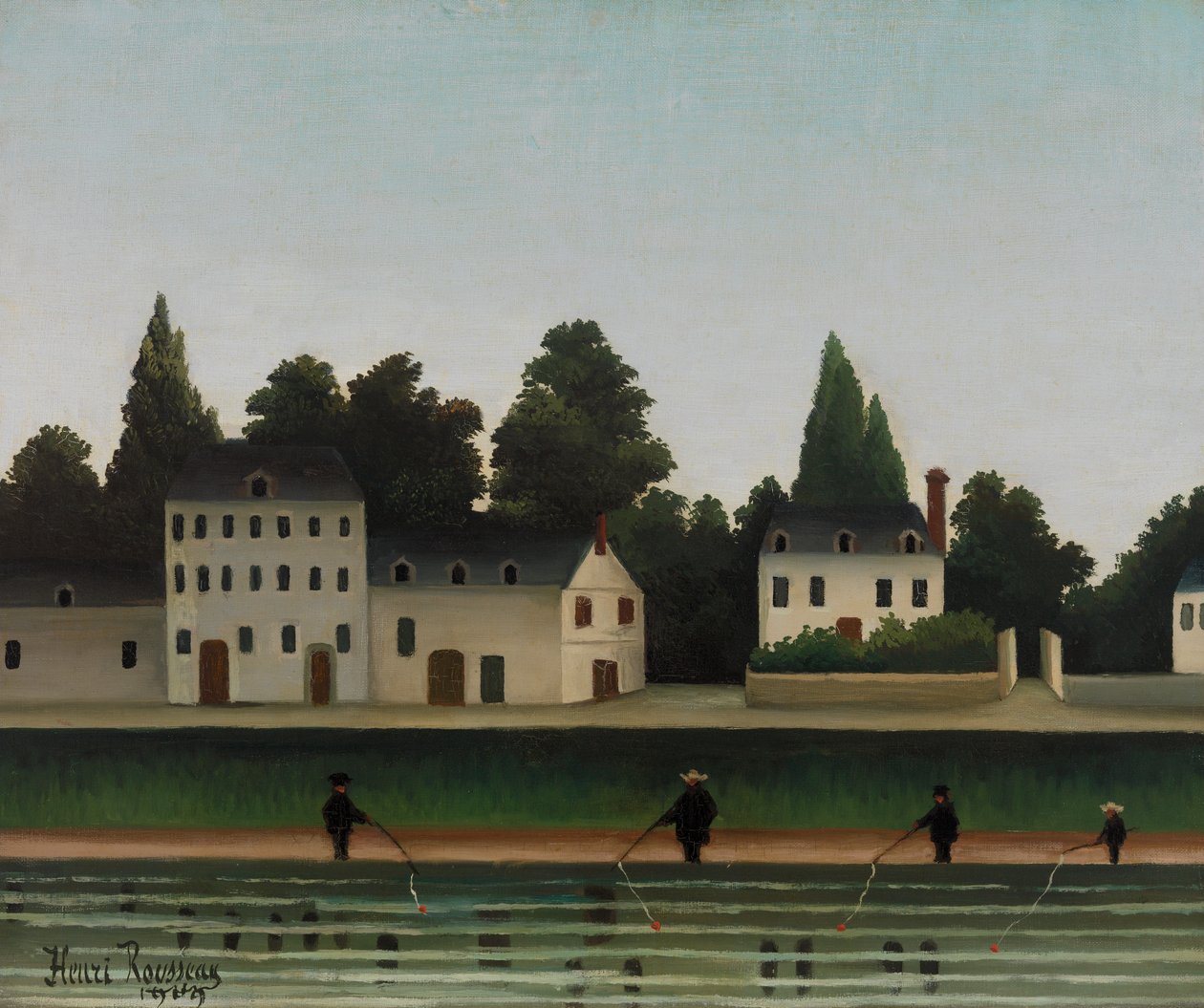 Krajina a čtyři rybáři od Henri Rousseau
