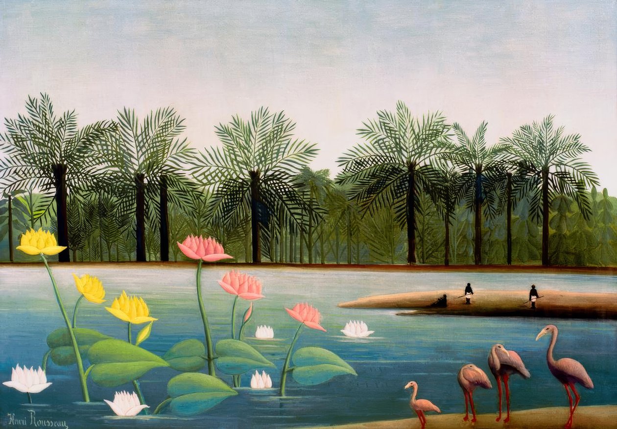 Plameňáci od Henri Rousseau
