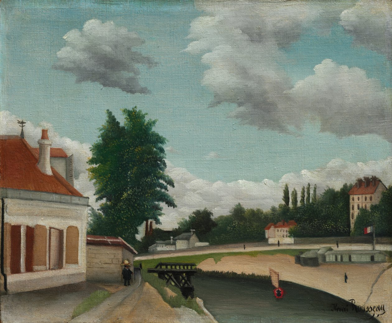 Předměstí Paříže od Henri Rousseau