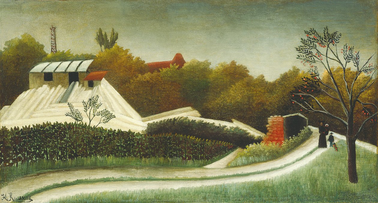 Pila, Předměstí Paříže od Henri Rousseau