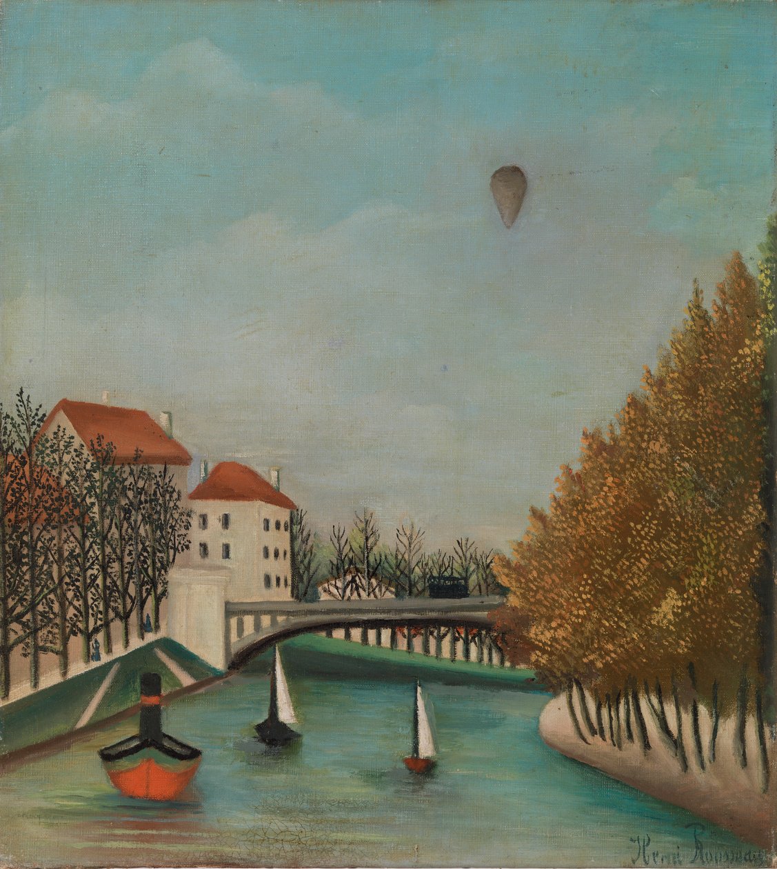 Studie pro výhled na Pont de Sèvres od Henri Rousseau