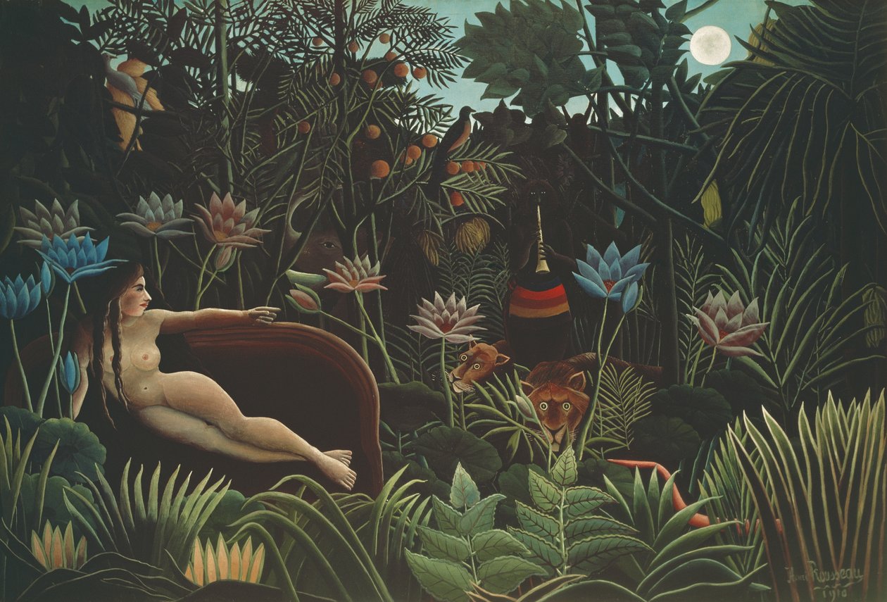 Sen, 1910 od Henri Rousseau