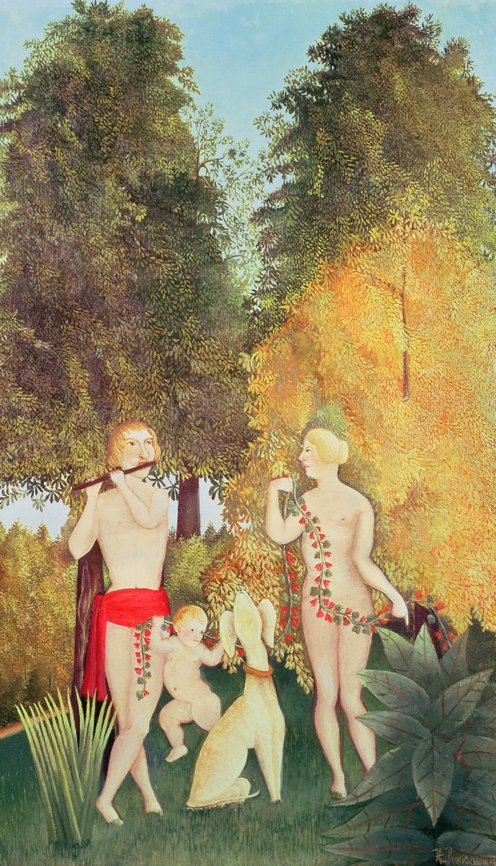 Šťastný kvartet, 1902 od Henri Rousseau