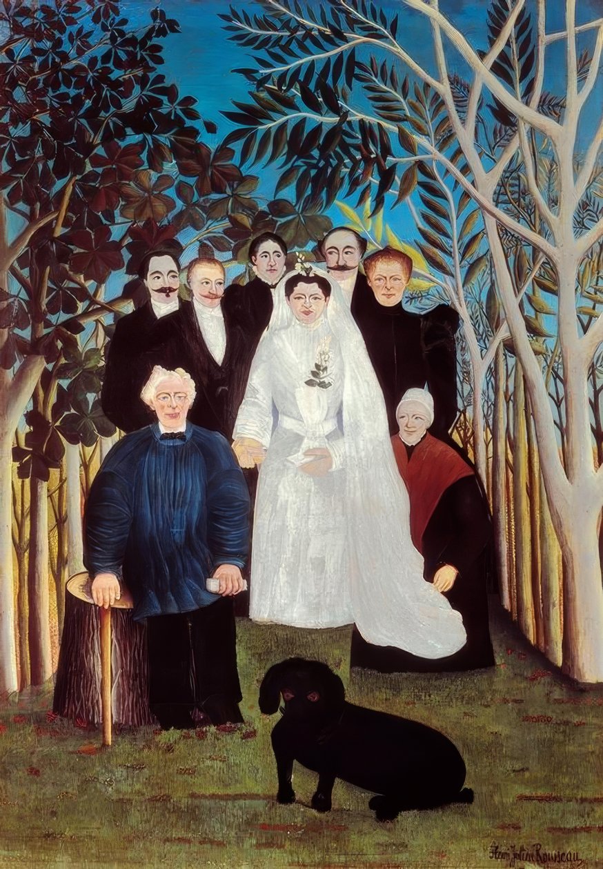 Svatba na venkově od Henri Rousseau