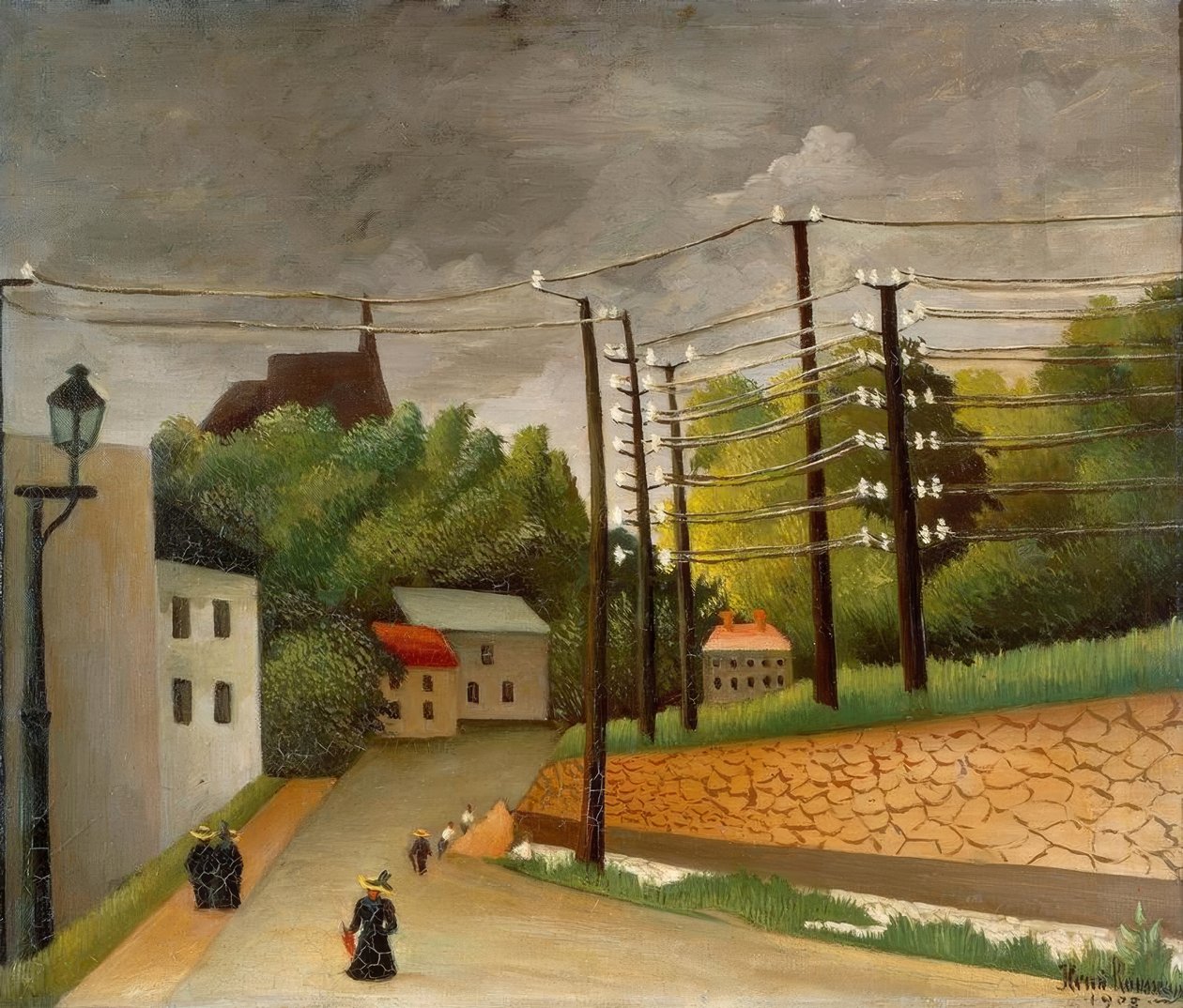 Pohled na Malakoff od Henri Rousseau