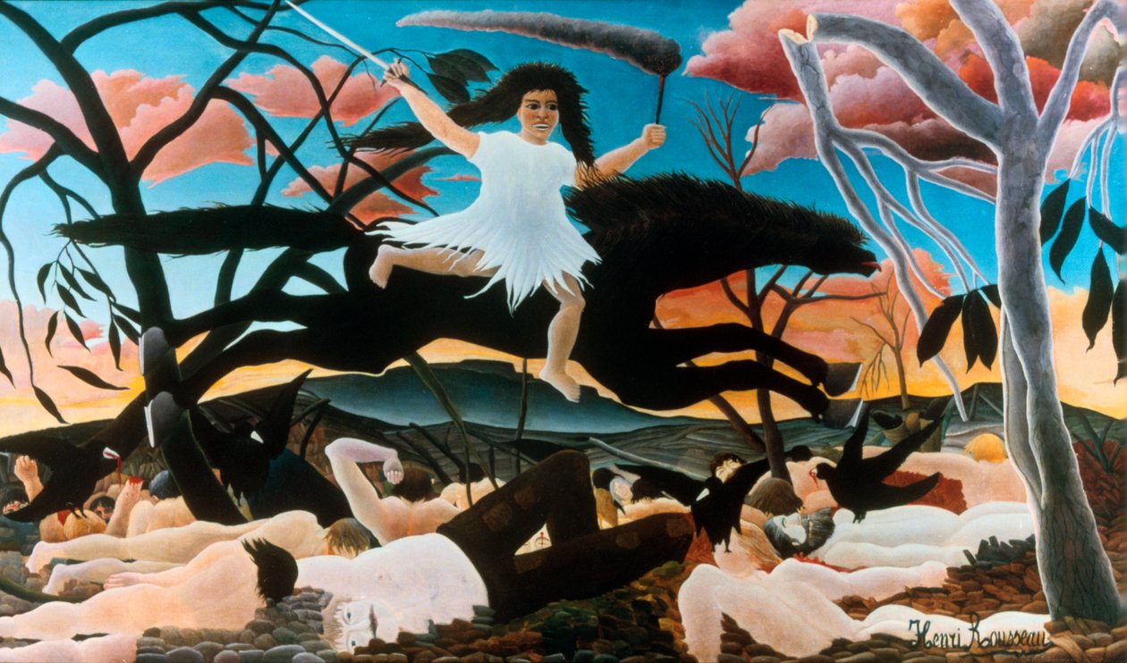 Válka, nebo jízda sváru, 1894 od Henri Rousseau