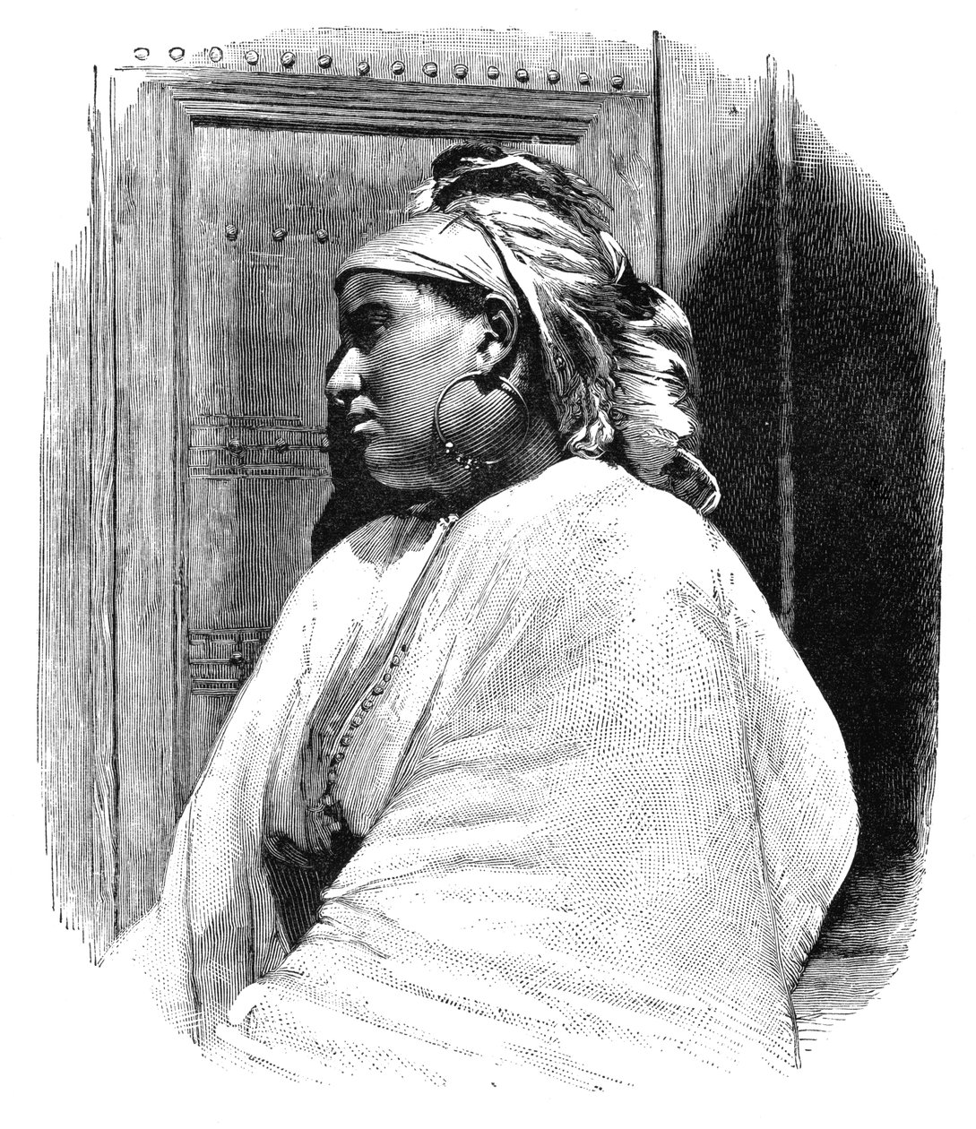 Arabská žena z Tangeru, Maroko, 1895. od Henri Thiriat