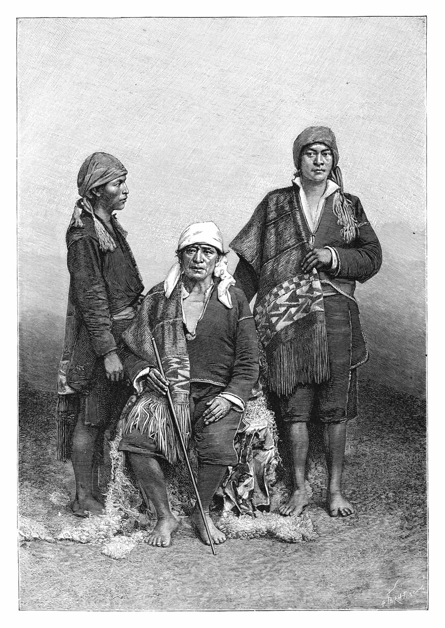 Indiáni z Tecpan, Guatemala, c1890. od Henri Thiriat