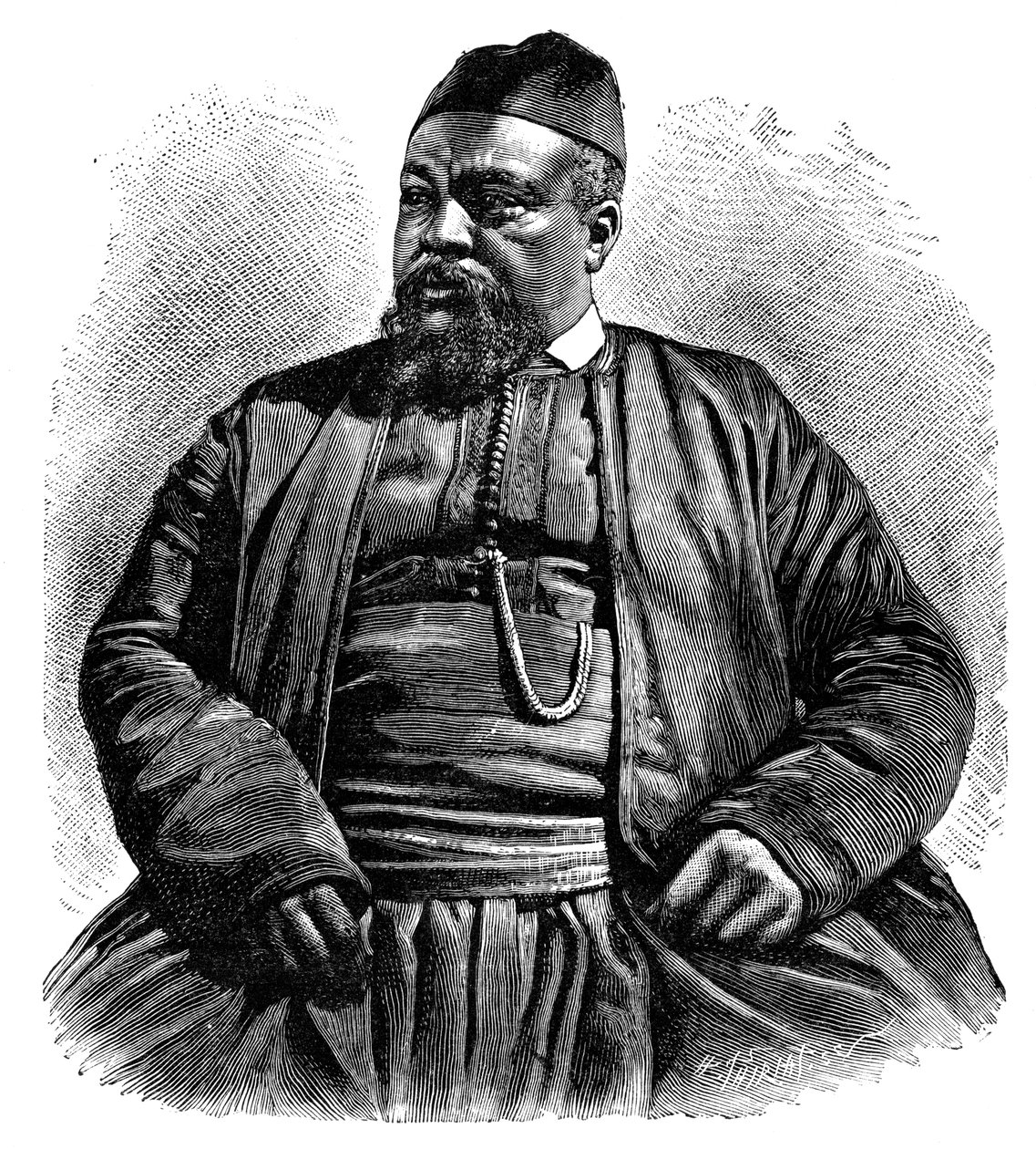 Mulai Tayeb, šerif z Wezzan, severní Afrika, 1895. od Henri Thiriat
