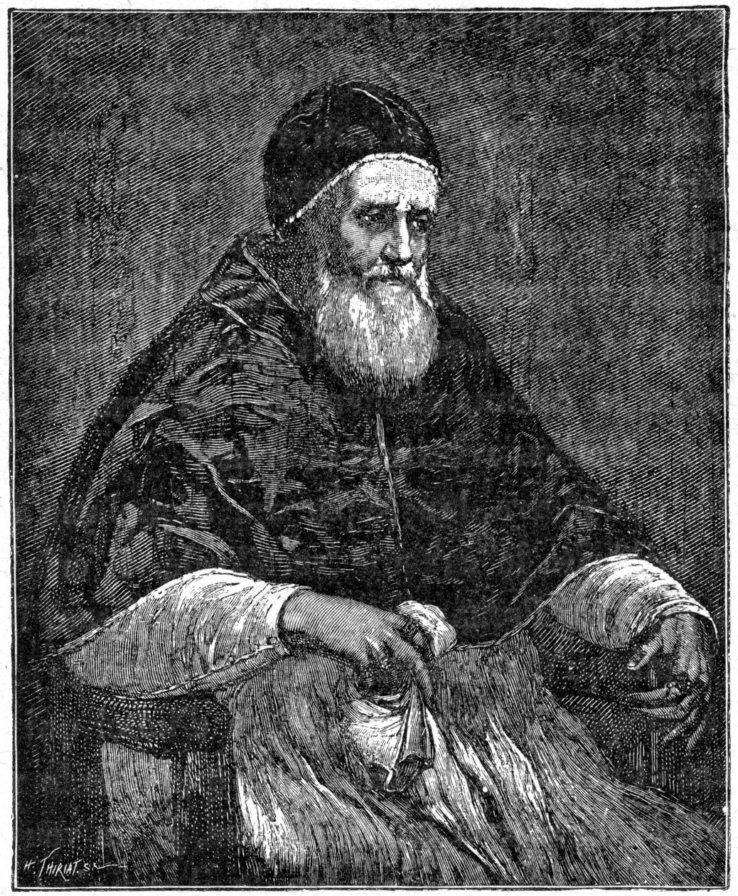 Papež Jules II, 1898 od Henri Thiriat