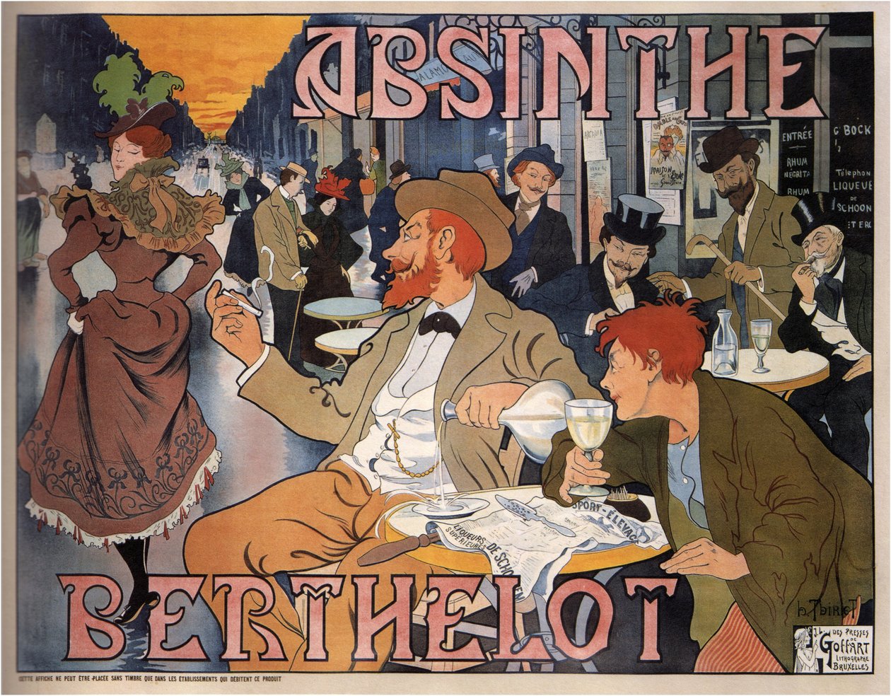 Absint Berthelot, 1898 od Henri Thiriet