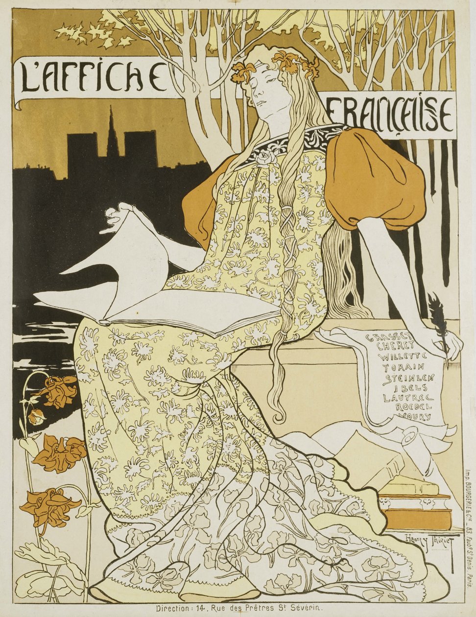 Francouzský plakát, cca 1897. od Henri Thiriet