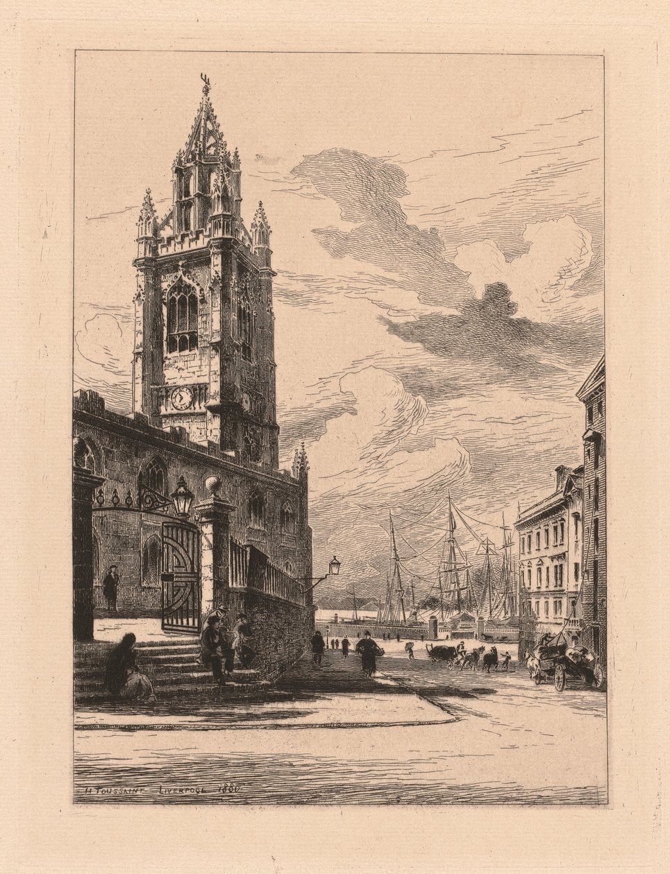 Kostel sv. Mikuláše, Liverpool od Henri Toussaint