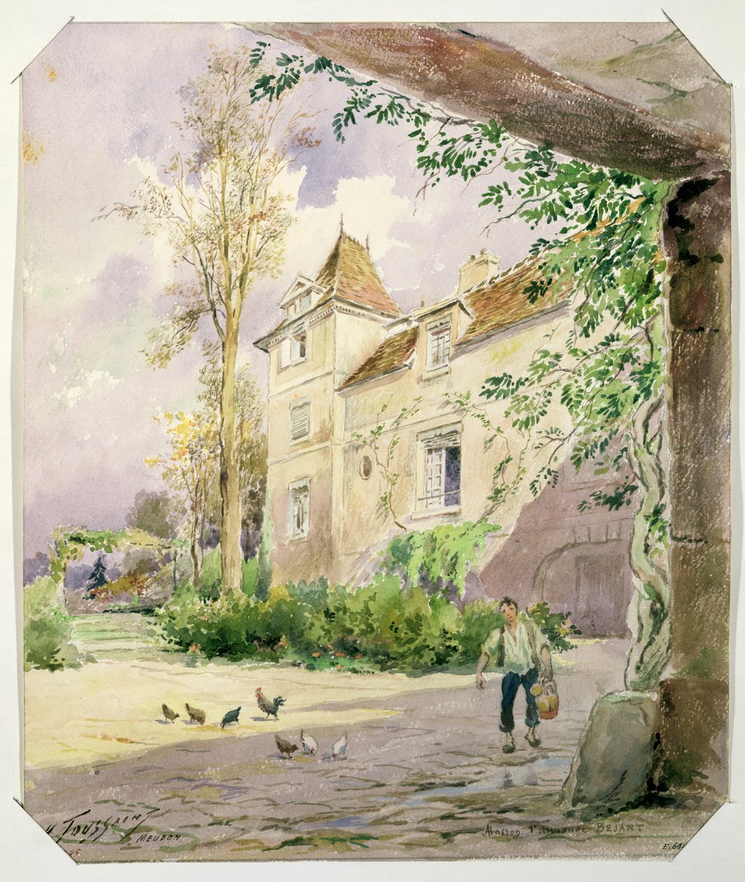 Dům Armanda Bejarta (1642-1700) v Meudonu, kolem roku 1906 od Henri Toussaint