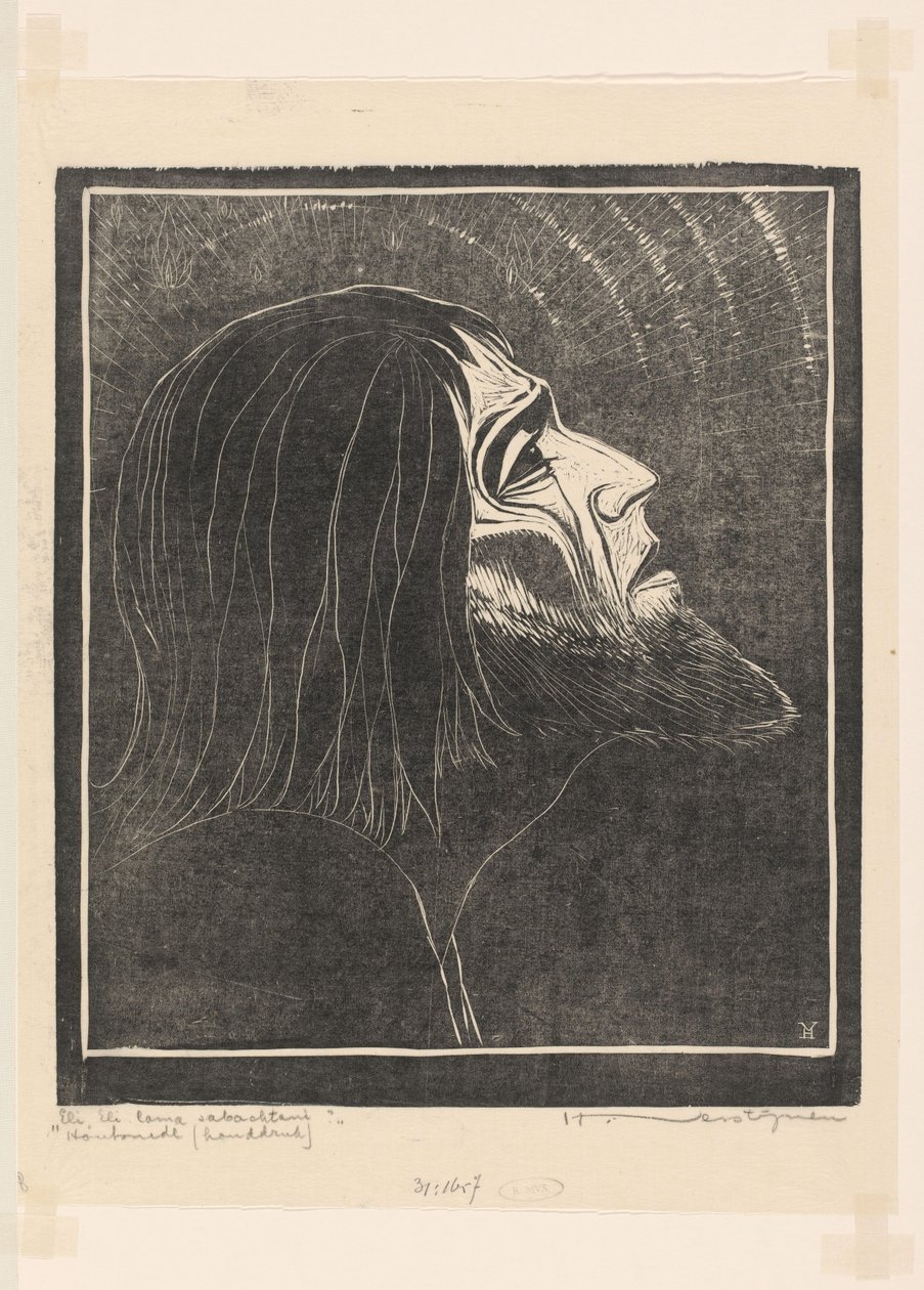 Eli, Eli lama sabachtani (původní název na objektu) od Henri Verstijnen (signed by artist)