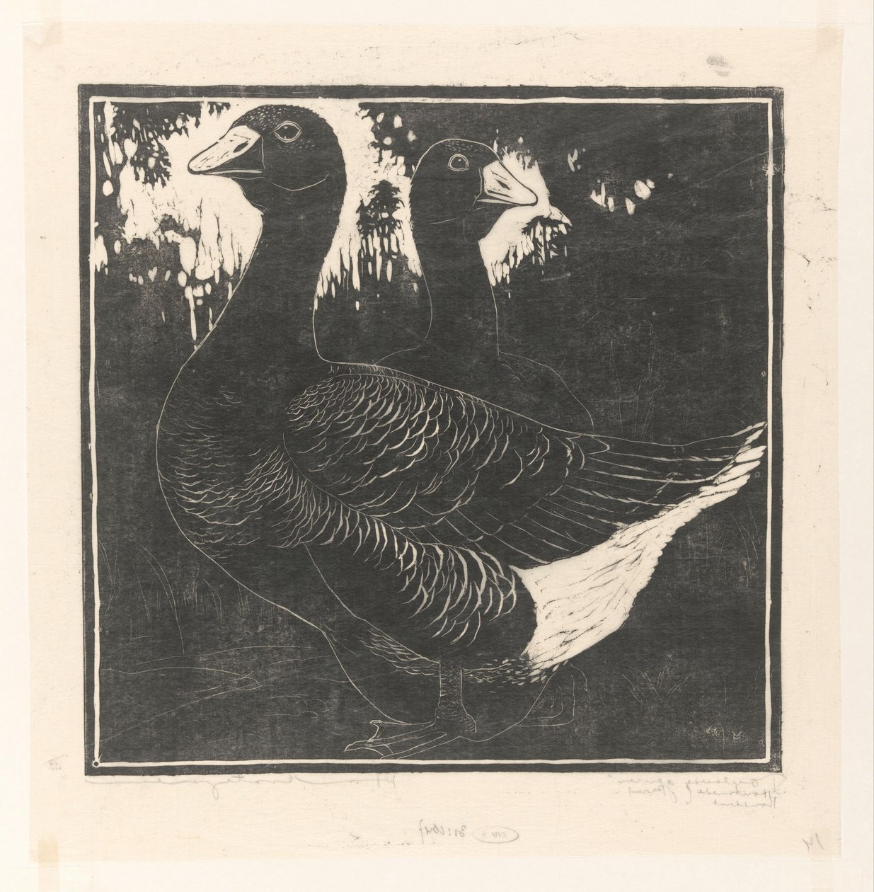 Toulouse ganzen (původní název na objektu) od Henri Verstijnen (signed by artist)