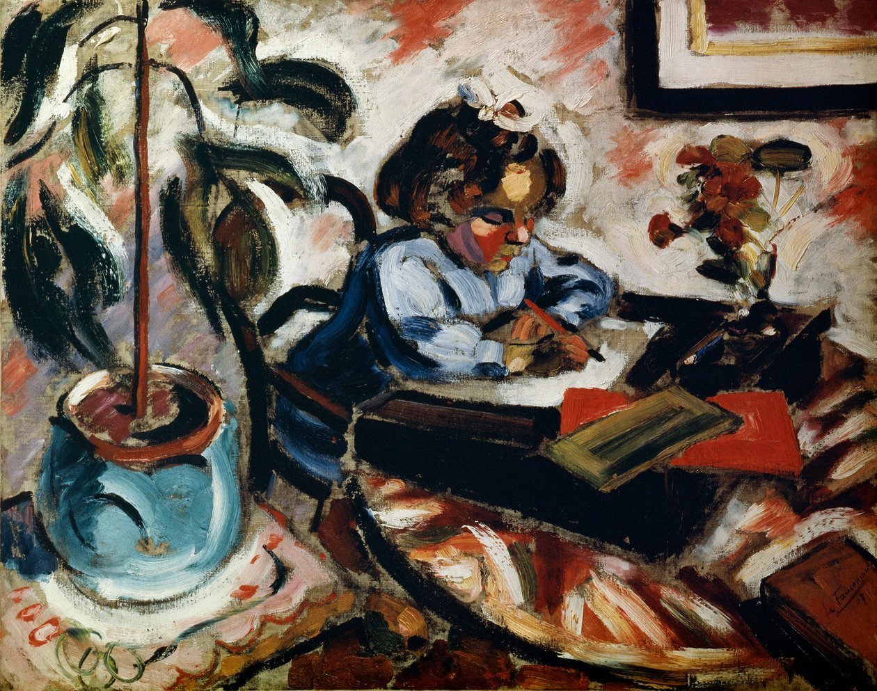 Malá školačka, 1907. od Henri Victor Gabriel Le Fauconnier