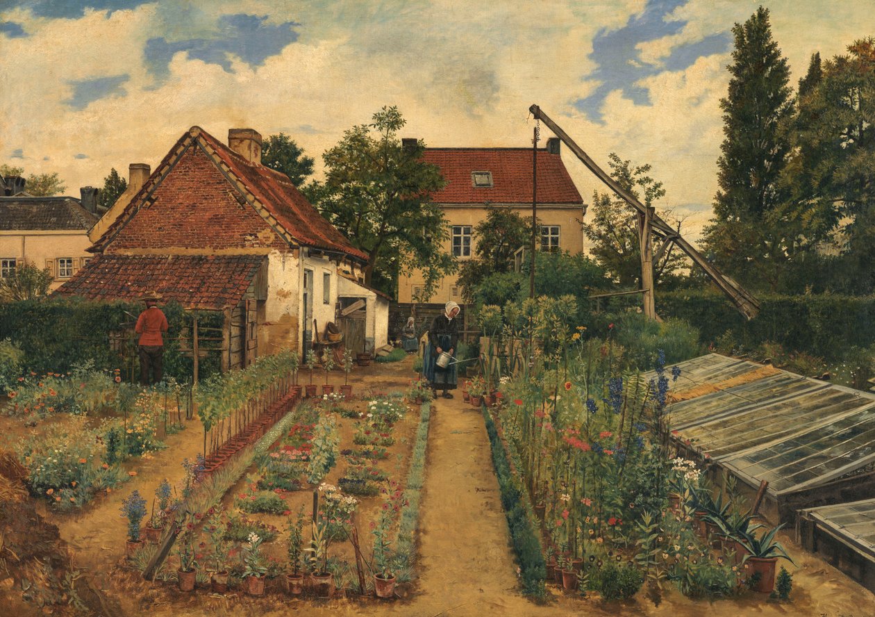 Květná zahrada od Henri de Braekeleer