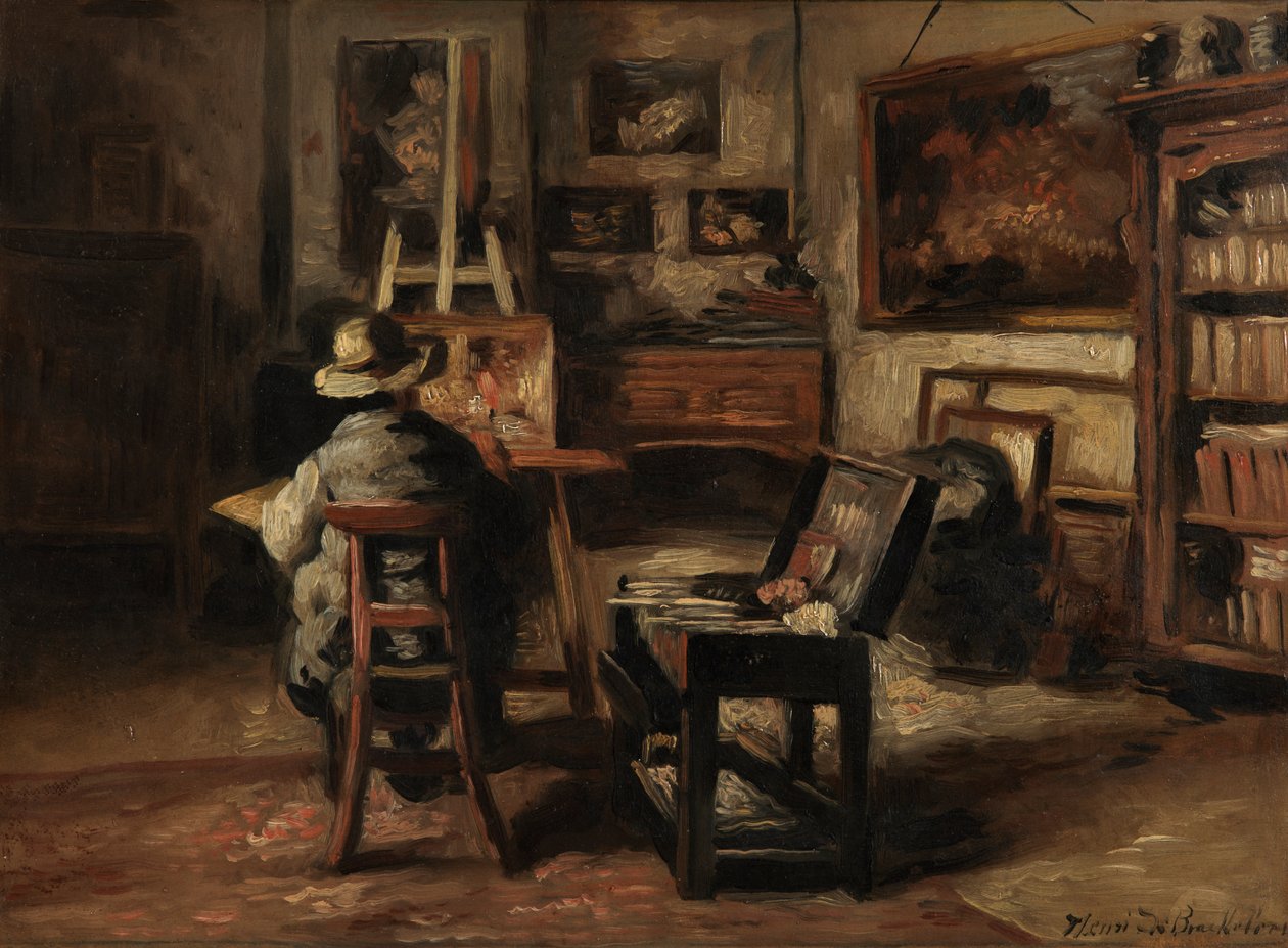 Ateliér Ferdinanda De Braekeleera I., otce malíře od Henri de Braekeleer