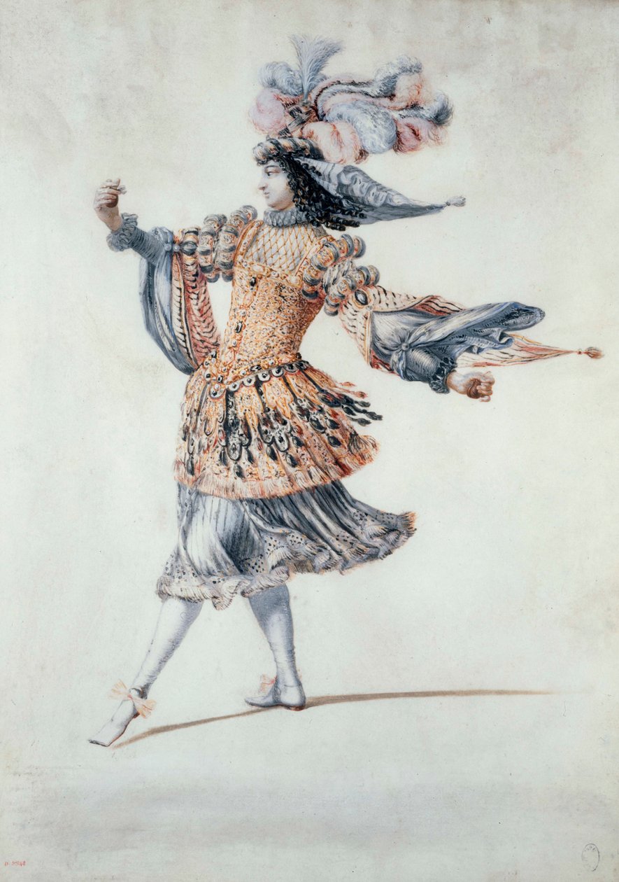 Baletní kostým, cca 1640-60 (kvaš) od Henri de Gissey