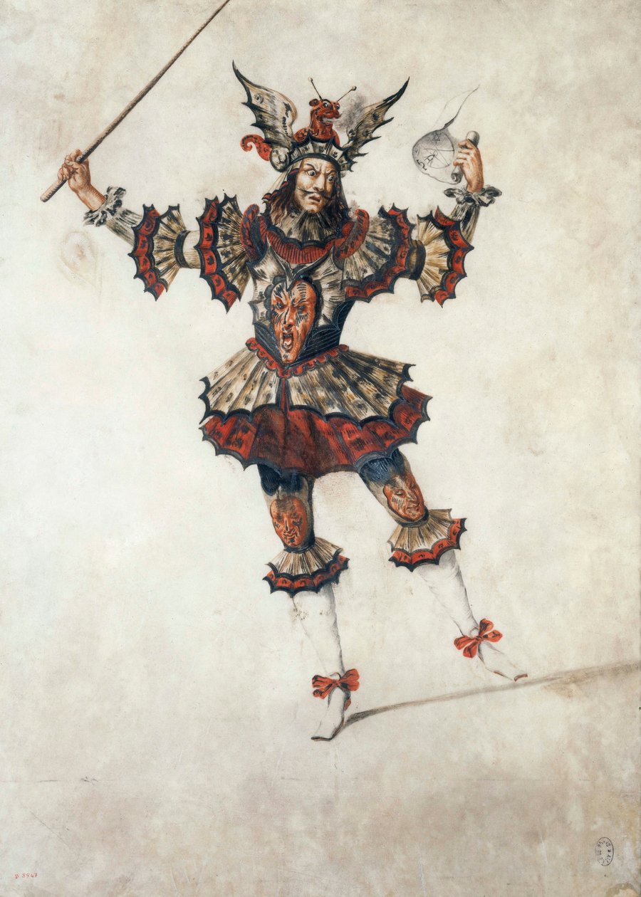 Baletní kostým kouzelníka, cca 1654 (kvaš) od Henri de Gissey