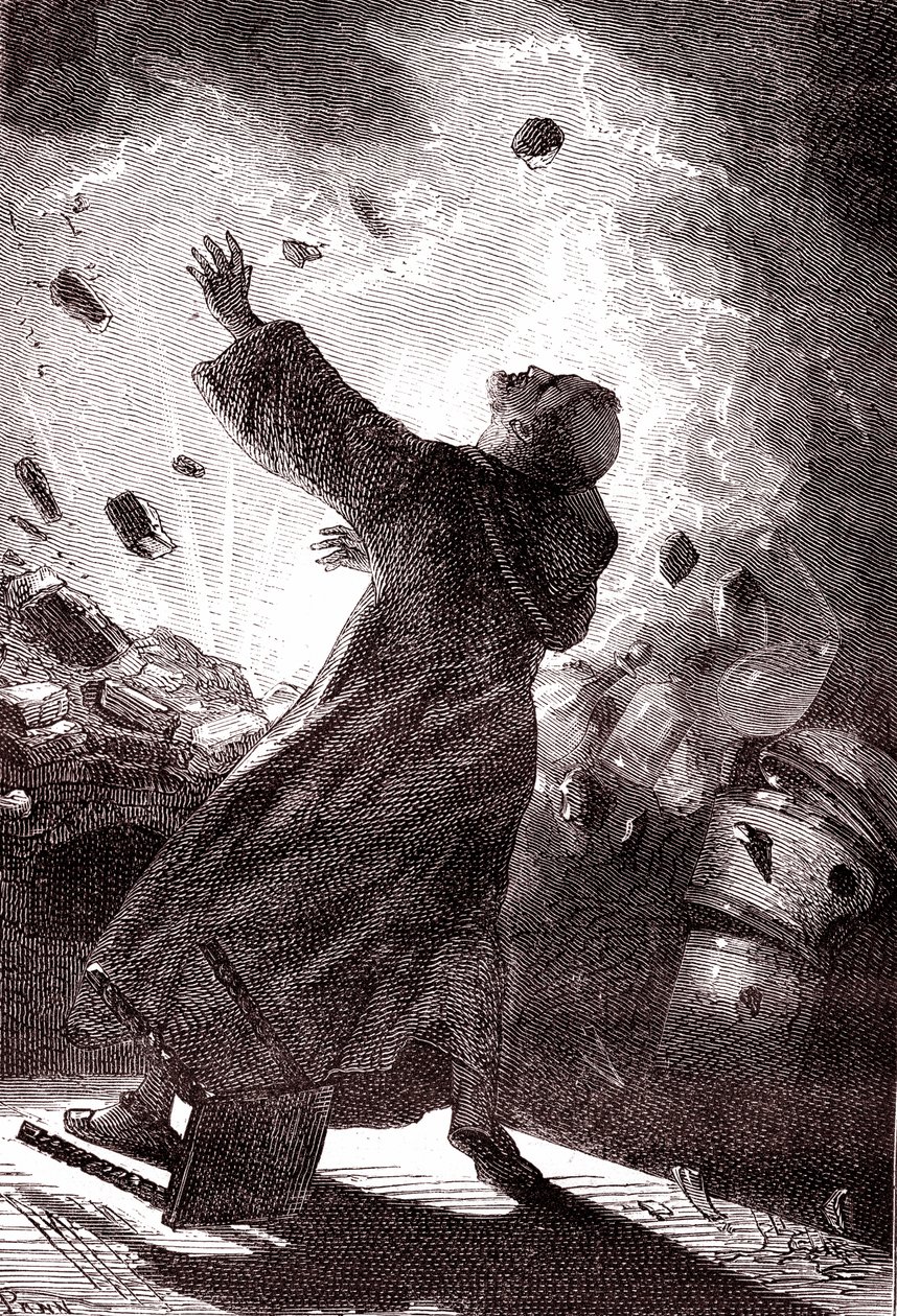 Berthold Schwartz, saksalainen kemisti od Henri de Montaut